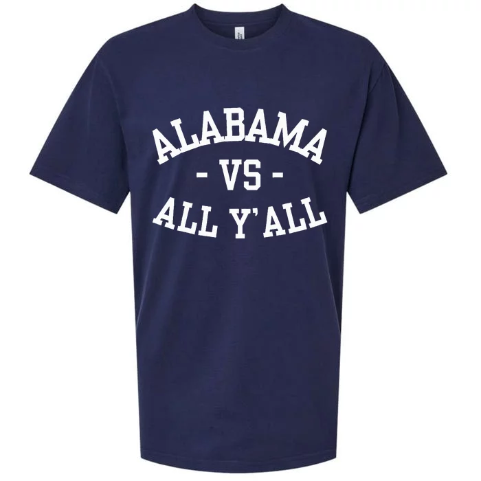 Alabama Vs All Y’All Sports Vintage Southern Sueded Cloud Jersey T-Shirt