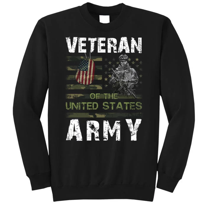 Army Veteran American Flag Sweatshirt