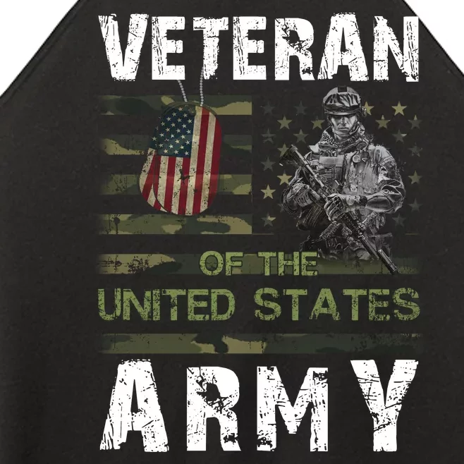 Army Veteran American Flag Women’s Perfect Tri Rocker Tank