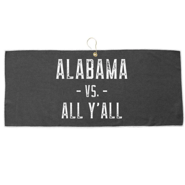 Alabama Vs All Y’All Sports Weathered Vintage Southern Large Microfiber Waffle Golf Towel