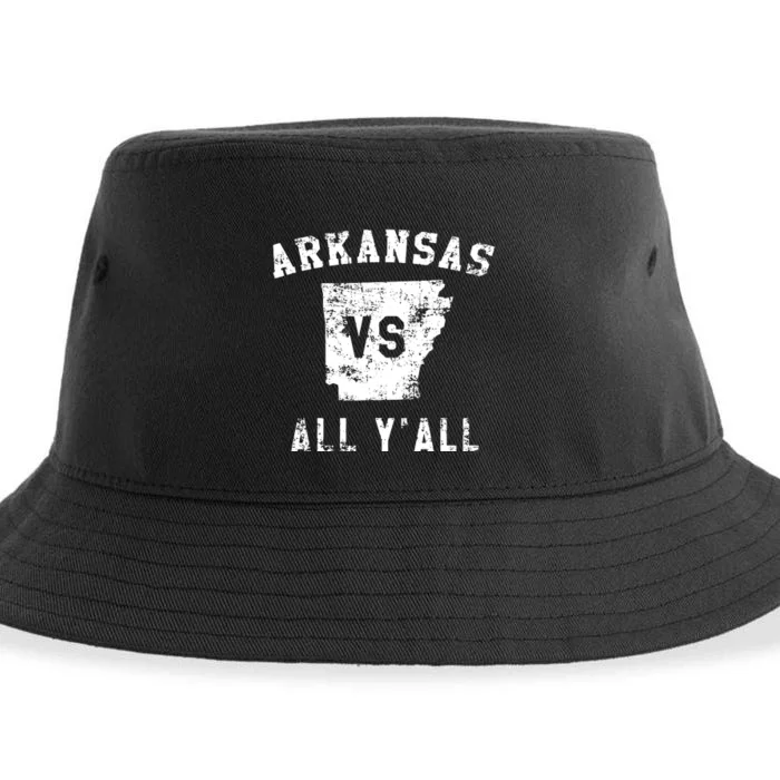 Arkansas Vs All Yall For Yall Funny Sustainable Bucket Hat