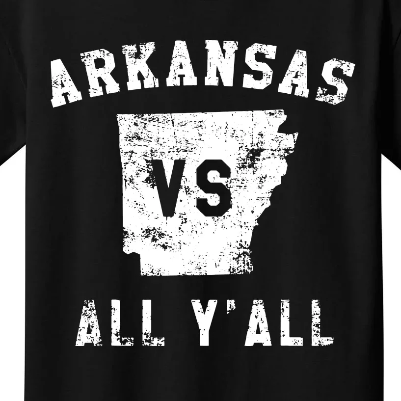 Arkansas Vs All Yall For Yall Funny Kids T-Shirt