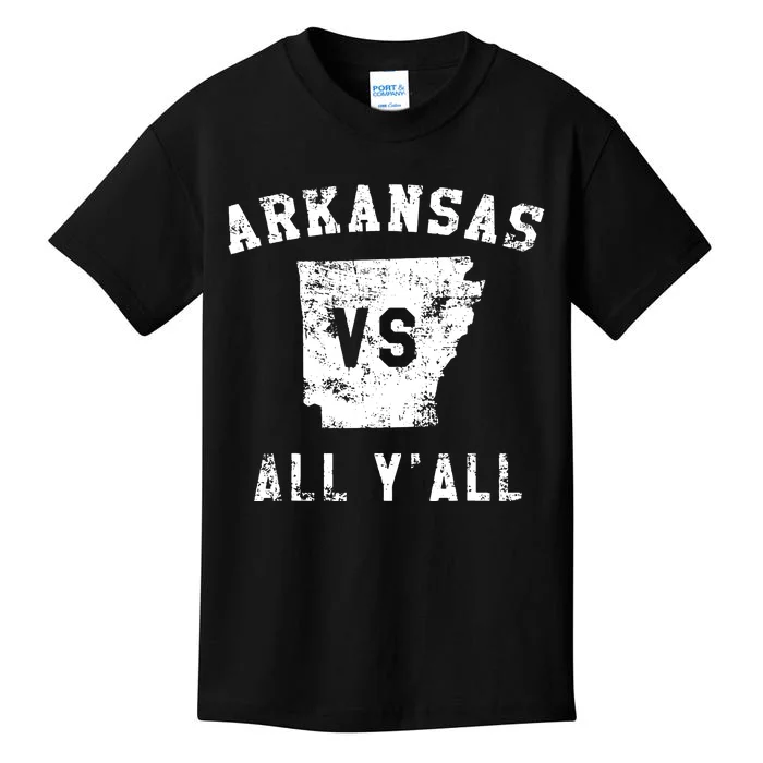 Arkansas Vs All Yall For Yall Funny Kids T-Shirt