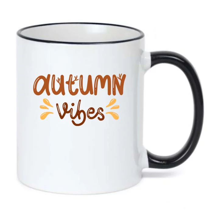 Autumn Vibes Black Color Changing Mug