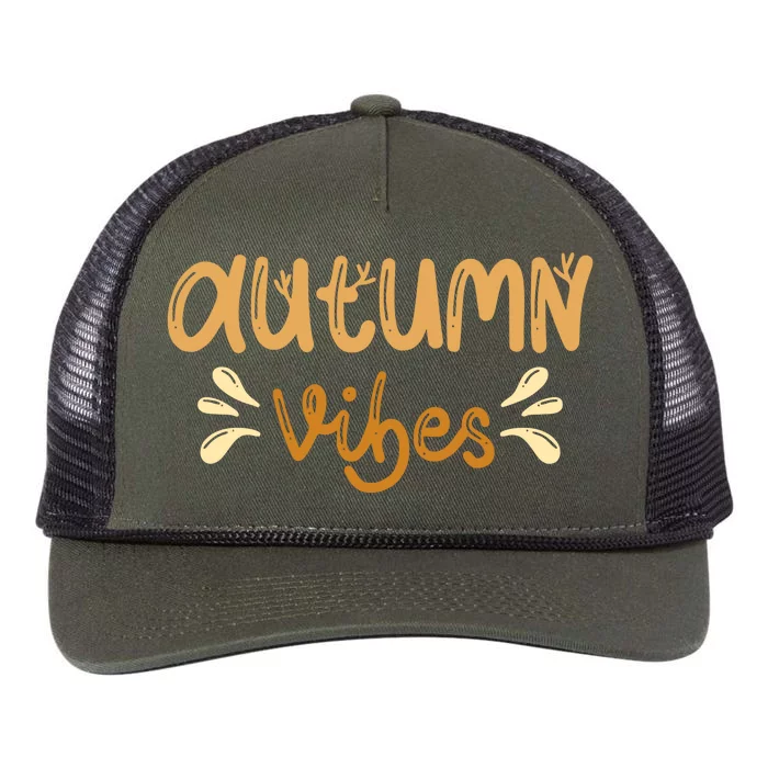 Autumn Vibes Retro Rope Trucker Hat Cap