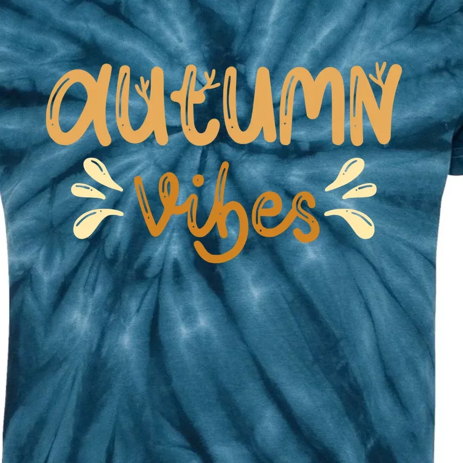 Autumn Vibes Kids Tie-Dye T-Shirt