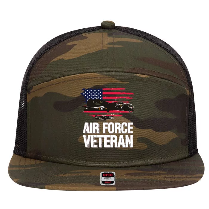 Air Veteran 7 Panel Mesh Trucker Snapback Hat