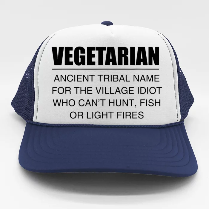 Anti Vegetarian Anti Vegan Trucker Hat