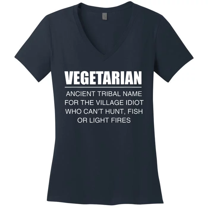 Anti Vegetarian Anti Vegan Women's V-Neck T-Shirt