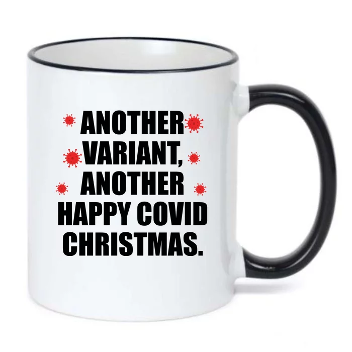 Another Variant Another Happy Covid Christmas Black Color Changing Mug