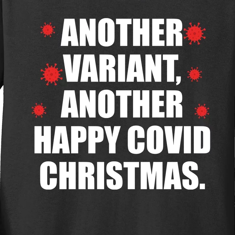 Another Variant Another Happy Covid Christmas Kids Long Sleeve Shirt