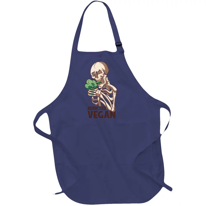 Addicted Vegan Full-Length Apron With Pocket