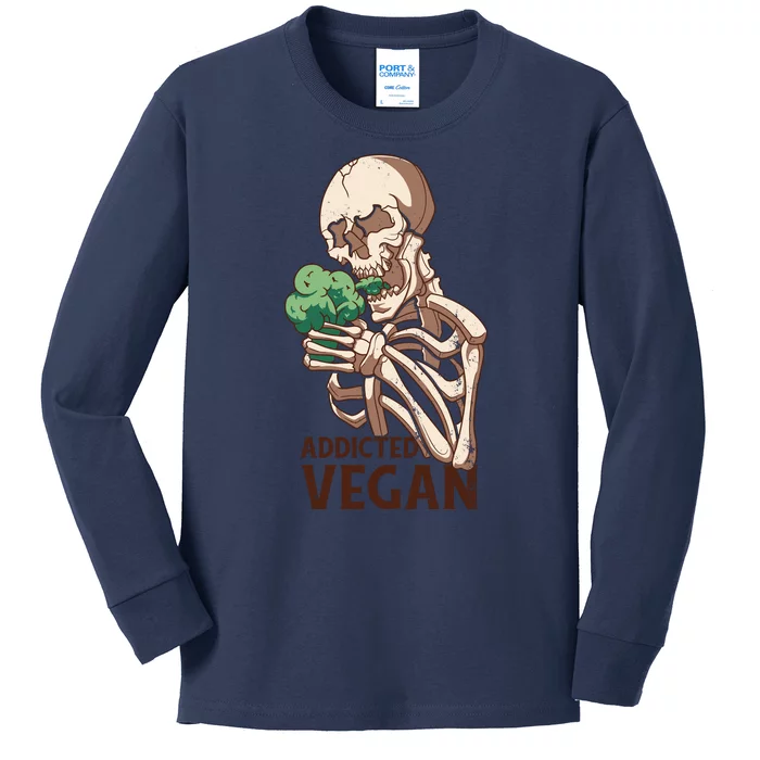 Addicted Vegan Kids Long Sleeve Shirt