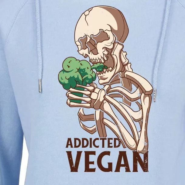 Addicted Vegan Womens Funnel Neck Pullover Hood