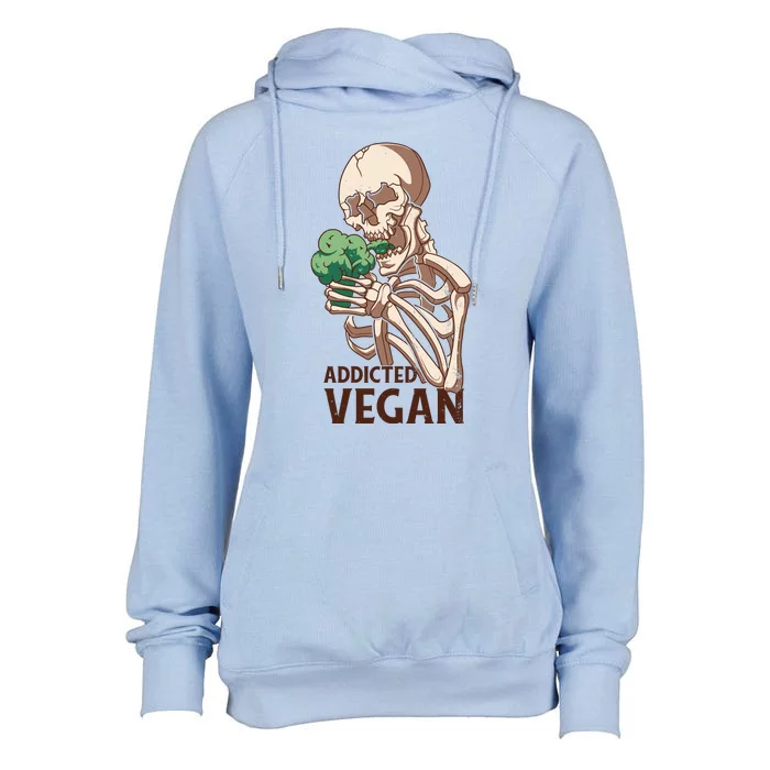 Addicted Vegan Womens Funnel Neck Pullover Hood