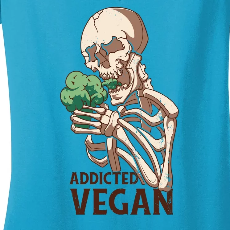 Addicted Vegan Women's V-Neck T-Shirt