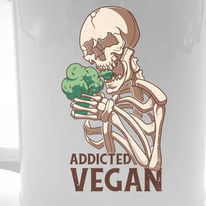 Addicted Vegan Front & Back Beer Stein