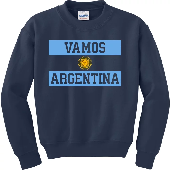 Argentina Vamos Argentina Flag Soccer Kids Sweatshirt