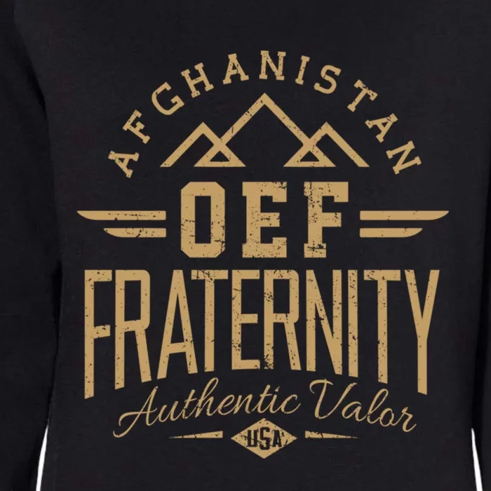 Army Veteran Afghanistan Soldier Oef Enduring Freedom Alumni Gift Womens California Wash Sweatshirt