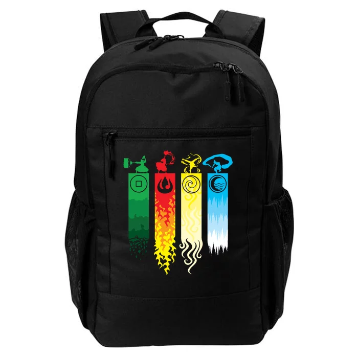 Avatar Bending Fire Water Earth Air Daily Commute Backpack