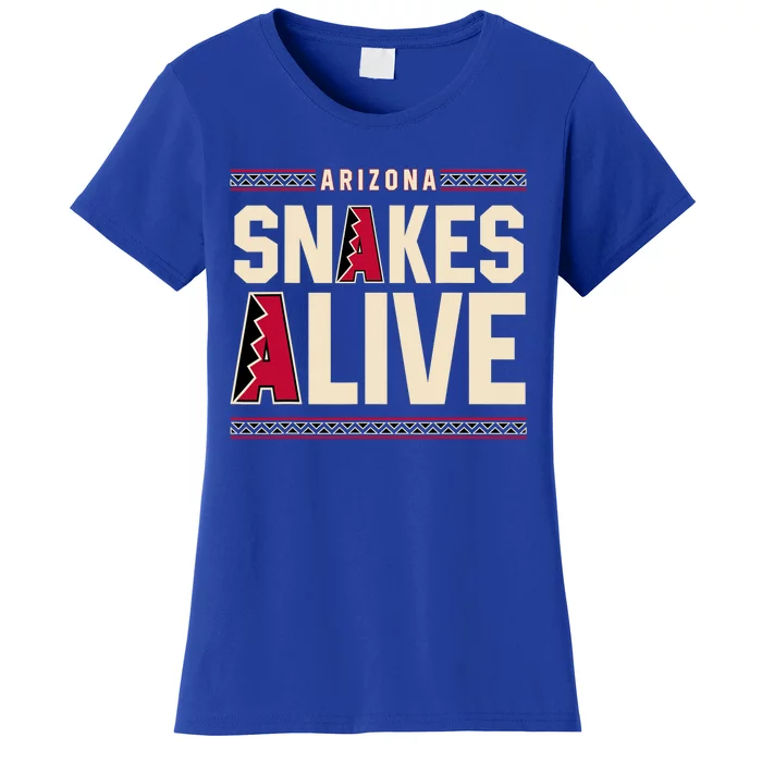 Arizona Vintage Baseball Snakes Alive Women's T-Shirt