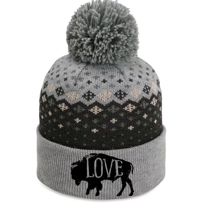 American Vintage Buffalo Silhouette Love Bison Tee The Baniff Cuffed Pom Beanie