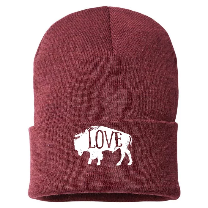 American Vintage Buffalo Silhouette Love Bison Tee Sustainable Knit Beanie