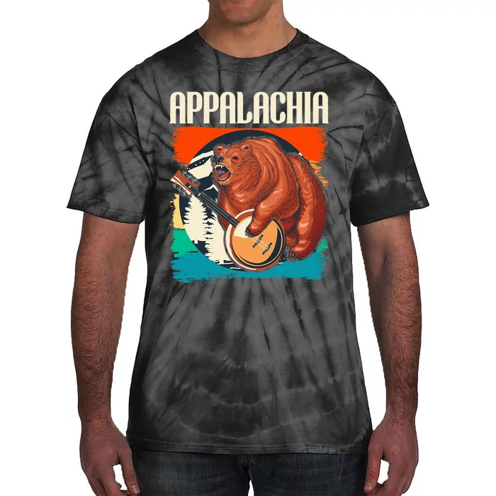 Appalachia Vintage Banjo Player Bluegrass Musician Tie-Dye T-Shirt