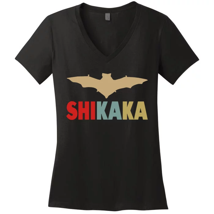 Ace Ventura Bat Shikaka Women's V-Neck T-Shirt