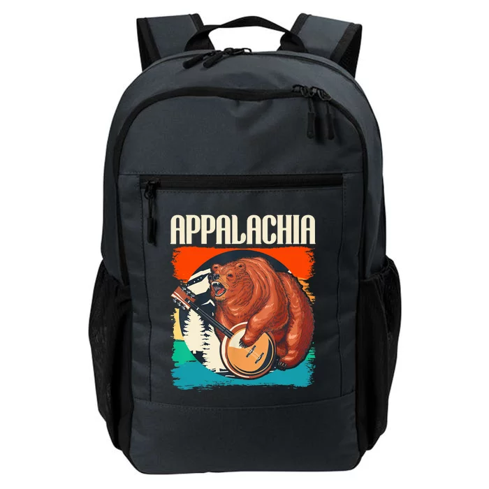 Appalachia Vintage Banjo Player Bluegrass Musician Daily Commute Backpack