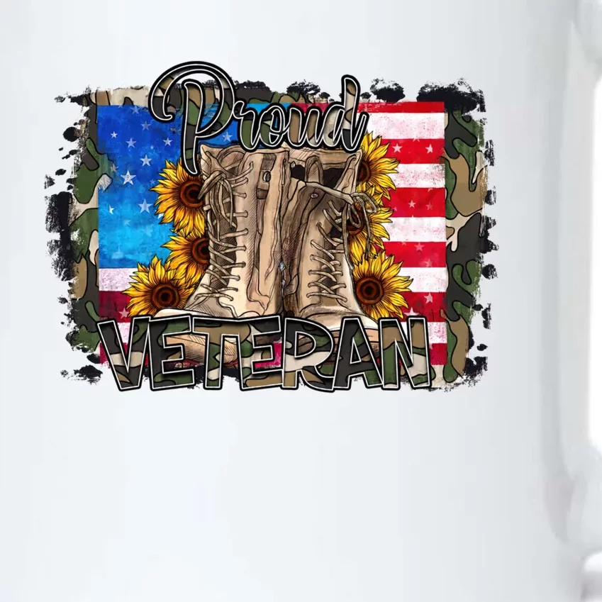 Army Veteran Boots Proud Veteran Army Dad Proud Veteran Gift Black Color Changing Mug