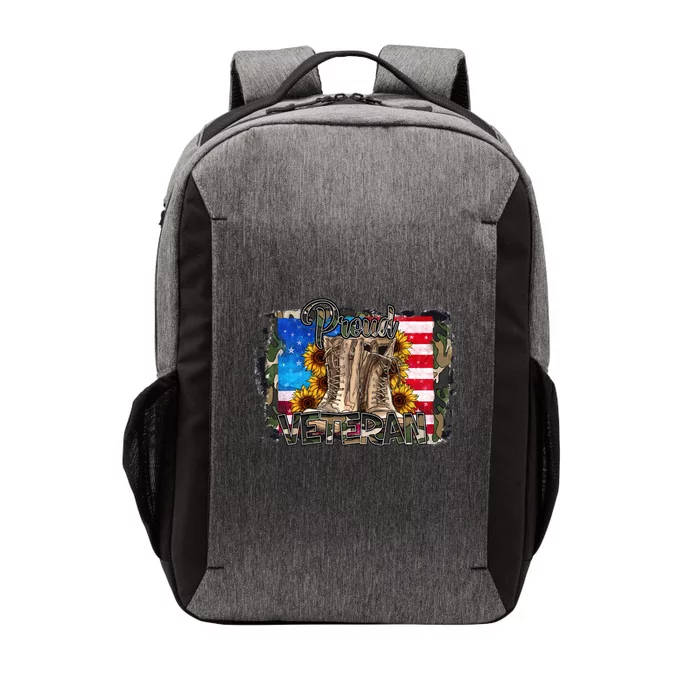 Army Veteran Boots Proud Veteran Army Dad Proud Veteran Gift Vector Backpack