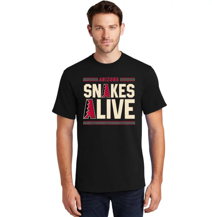 Arizona Vintage Baseball Snakes Alive Tall T-Shirt