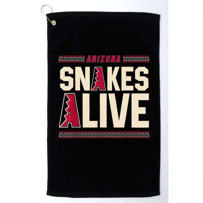 Arizona Vintage Baseball Snakes Alive Platinum Collection Golf Towel