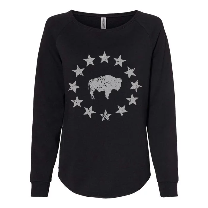 American Vintage Buffalo Silhouette Love Bison Womens California Wash Sweatshirt