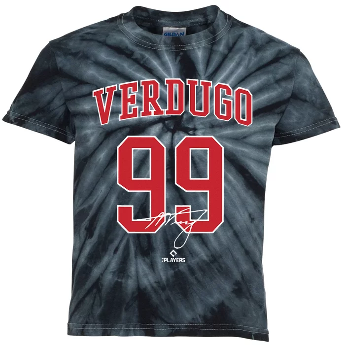 Alex Verdugo Boston Baseball Fan Player Kids Tie-Dye T-Shirt