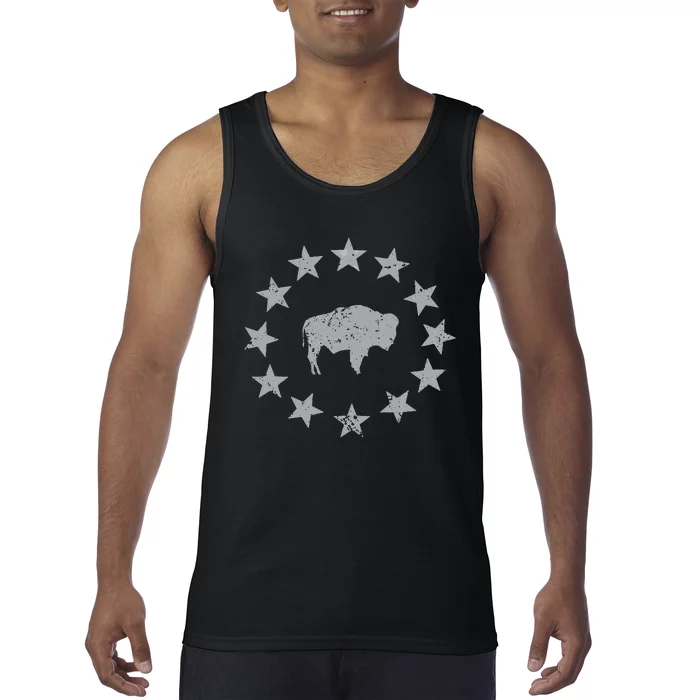 American Vintage Buffalo Silhouette Love Bison Tank Top