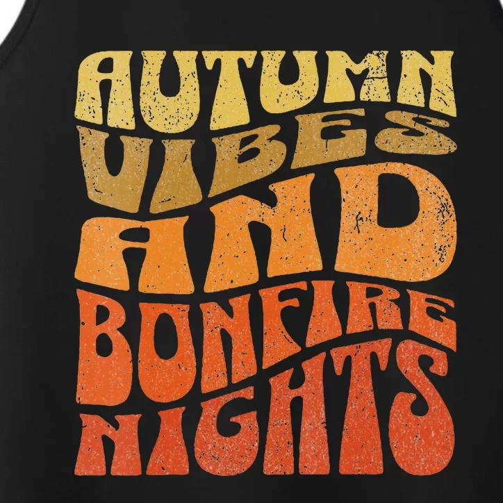 Autumn Vibes & Bonfire Nights Cozy Fall Performance Tank