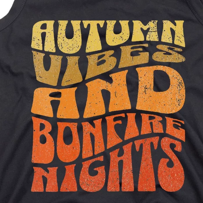 Autumn Vibes & Bonfire Nights Cozy Fall Tank Top