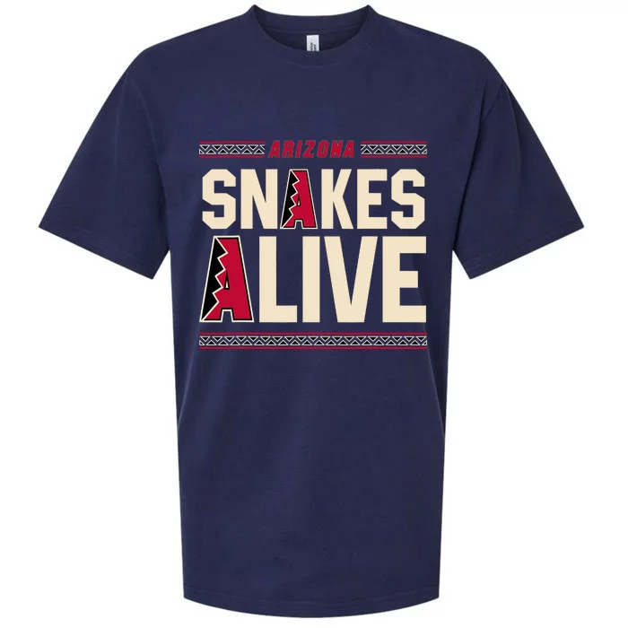 Arizona Vintage Baseball Snakes Alive Sueded Cloud Jersey T-Shirt