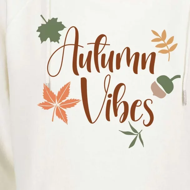 Autumn Vibes Cozy Womens Funnel Neck Pullover Hood