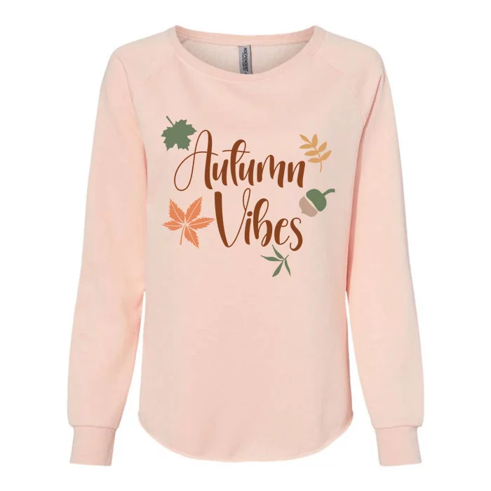 Autumn Vibes Cozy Womens California Wash Sweatshirt