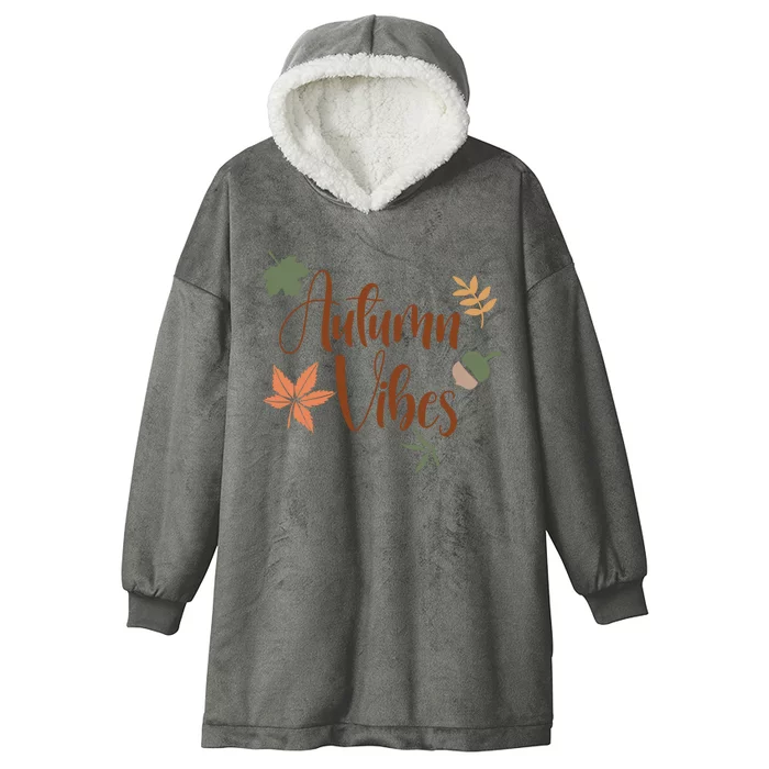 Autumn Vibes Cozy Hooded Wearable Blanket