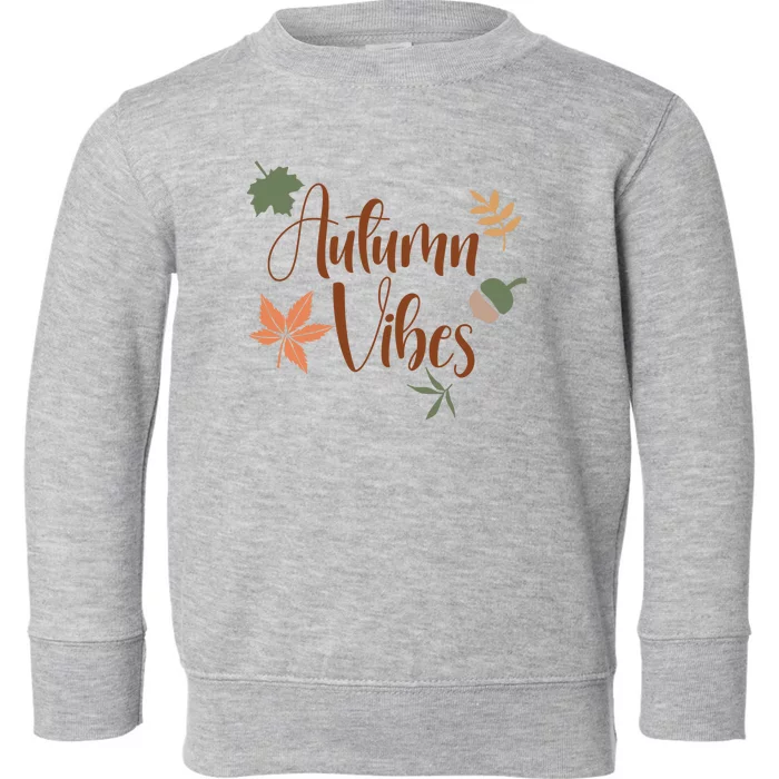 Autumn Vibes Cozy Toddler Sweatshirt