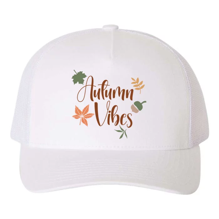 Autumn Vibes Cozy Yupoong Adult 5-Panel Trucker Hat