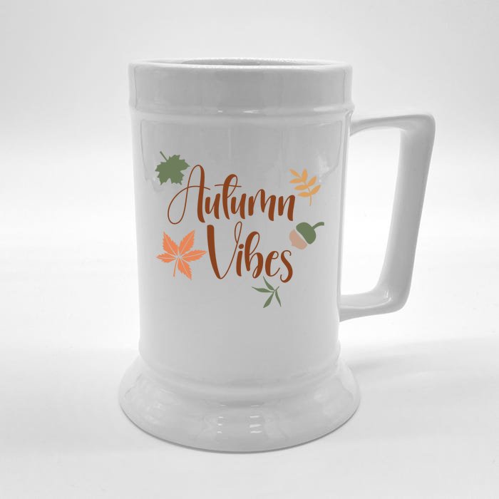 Autumn Vibes Cozy Front & Back Beer Stein