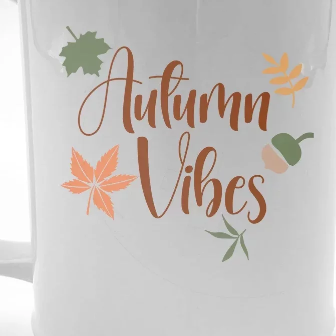 Autumn Vibes Cozy Front & Back Beer Stein