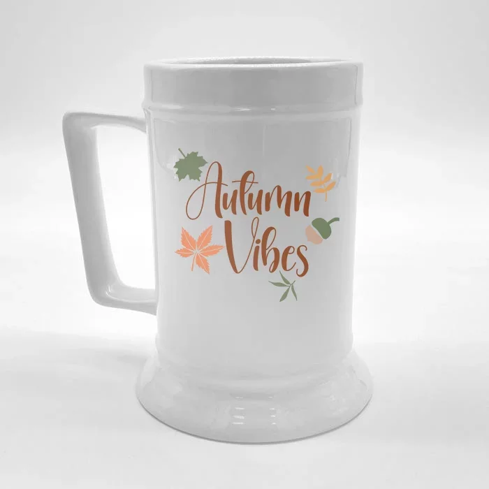 Autumn Vibes Cozy Front & Back Beer Stein