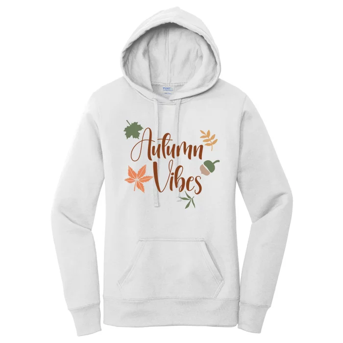 Autumn Vibes Cozy Women's Pullover Hoodie