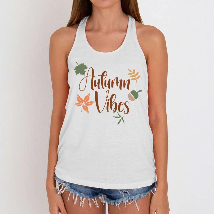 Autumn Vibes Cozy Women's Knotted Racerback Tank